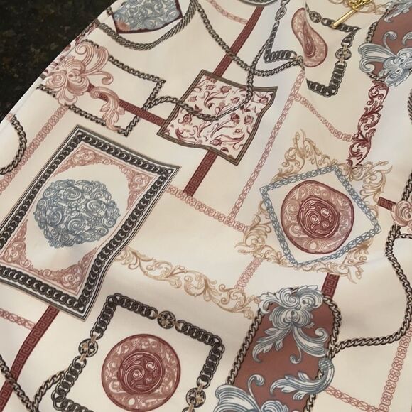 *OOH LA LA* GUESS XL French Chic Chain Print Dress - Picture 5 of 11